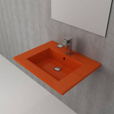 Bocchi Milano Etajerli Lavabo 60 cm Parlak Turuncu 1161-012-0126 - BOCCHI (1)