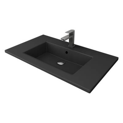 Bocchi Milano Etajerli Lavabo 80 cm Mat Antrasit 1113-020-0126 - BOCCHI