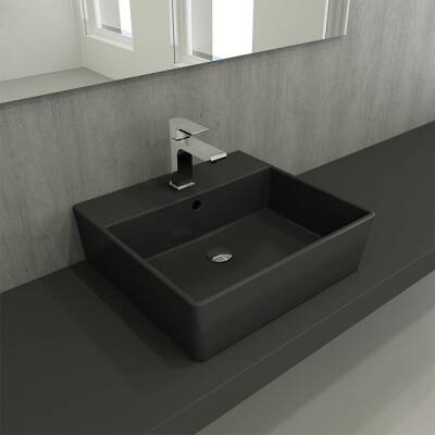 Bocchi Milano Lavabo 50 cm Mat Antrasit 1216-020-0126 - BOCCHI (1)