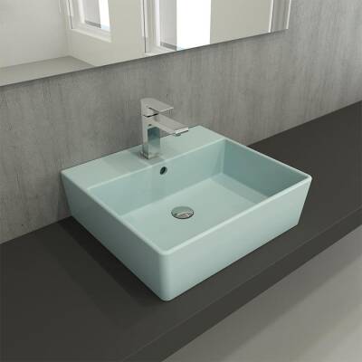 Bocchi Milano Lavabo 50 cm Mat Buz Mavi 1216-029-0126 - BOCCHI (1)