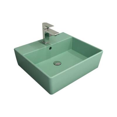 Bocchi Milano Lavabo 50 cm Mat Mint Yeşil 1216-033-0126 - BOCCHI