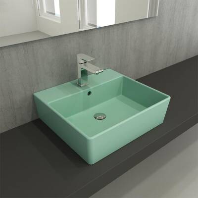 Bocchi Milano Lavabo 50 cm Mat Mint Yeşil 1216-033-0126 - BOCCHI (1)