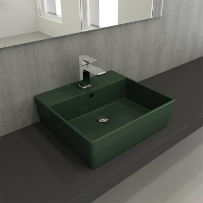 Bocchi Milano Lavabo 50 cm Mat Yeşil 1216-027-0126 - BOCCHI (1)