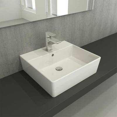 Bocchi Milano Lavabo 50 cm Parlak Beyaz 1216-062-0126 - BOCCHI (1)