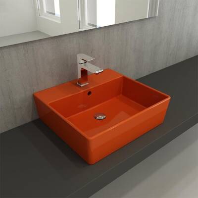 Bocchi Milano Lavabo 50 cm Parlak Turuncu 1216-012-0126 - BOCCHI (1)