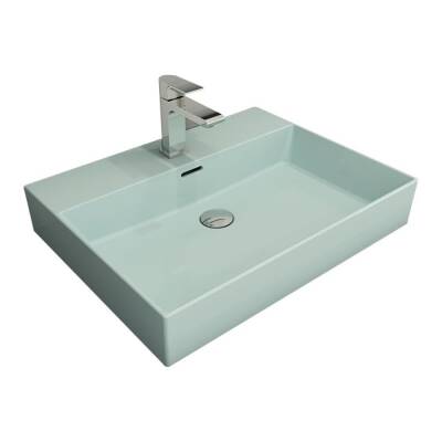 Bocchi Milano Lavabo 60 Cm Mat Buz Mavi 1376-029-0126 - BOCCHI