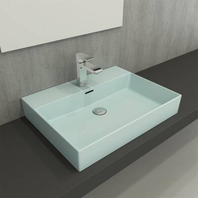 Bocchi Milano Lavabo 60 Cm Mat Buz Mavi 1376-029-0126 - BOCCHI (1)