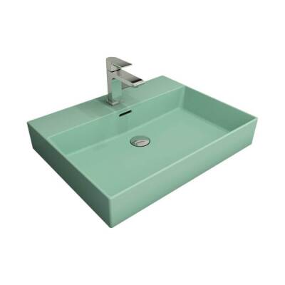 Bocchi Milano Lavabo 60 Cm Mat Mint Yeşil 1376-033-0126 - BOCCHI