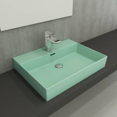 Bocchi Milano Lavabo 60 Cm Mat Mint Yeşil 1376-033-0126 - BOCCHI (1)