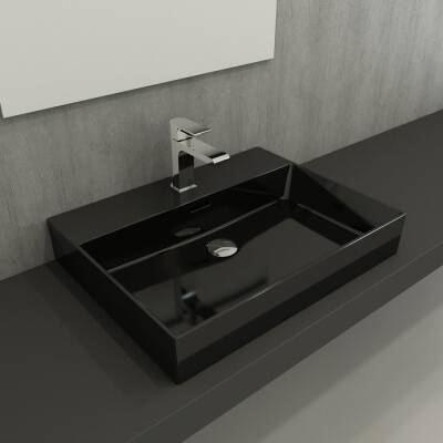 Bocchi Milano Lavabo 60 Cm Parlak Siyah 1376-005-0126 - BOCCHI (1)