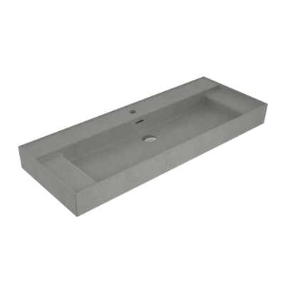 Bocchi Milano Sağdan Etajerli Lavabo 120 cm Mat Beton - BOCCHI