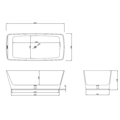 Bocchi Modena Parlak Yeşil Küvet 184x87 cm - BOCCHI (1)