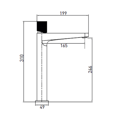 Bocchi New Age Siyah Çanak Lavabo Bataryası - BOCCHI (1)