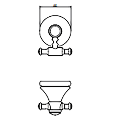 Bocchi Nuova Altın Bornoz Askılık, İkili - BOCCHI (1)