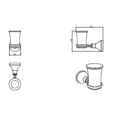 Bocchi Nuova Krom Diş Fırçalık - BOCCHI (1)