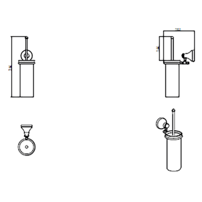 Bocchi Nuova Krom Tuvalet Fırçalık - BOCCHI (1)