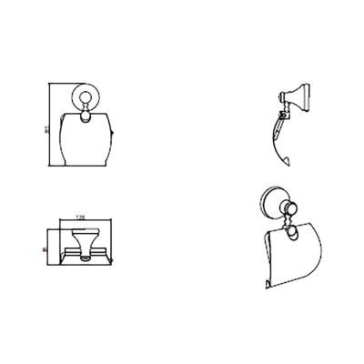 Bocchi Nuova Krom Tuvalet Kağıtlık - BOCCHI (1)