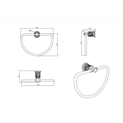 Bocchi Orient Havluluk Yuvarlak Altın 3002-0004 EG - BOCCHI (1)