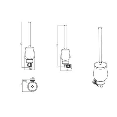 Bocchi Orient Tuvalet Fırçalık Krom 3002 0006 - BOCCHI (1)