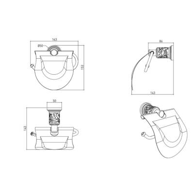 Bocchi Orient Tuvalet Kağıtlık Krom 3002 0005 - BOCCHI (1)