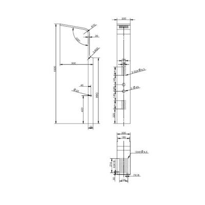 Bocchi Panello Duş Paneli Paslanmaz Çelik Parlak 5900-0004 - BOCCHI (1)