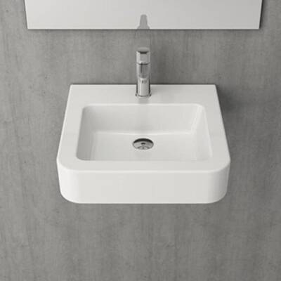 Bocchi Parma Lavabo 50 cm Parlak Beyaz 1122-001-0126 - BOCCHI (1)