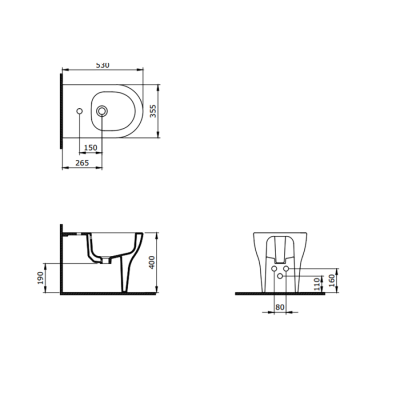 Bocchi Parma Yerden Bide Parlak Beyaz - BOCCHI (1)