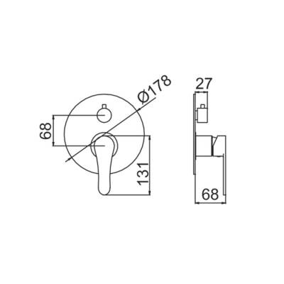 Bocchi Pera Ankastre Banyo Bataryası Krom 1020 0041 - BOCCHI (1)