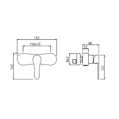 Bocchi Pera Duş Bataryası Krom 1020 0022 - BOCCHI (1)