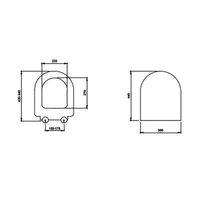 Bocchi Pure S Kısa Klozet Kapağı Parlak Burgonya Bordosu - BOCCHI (1)