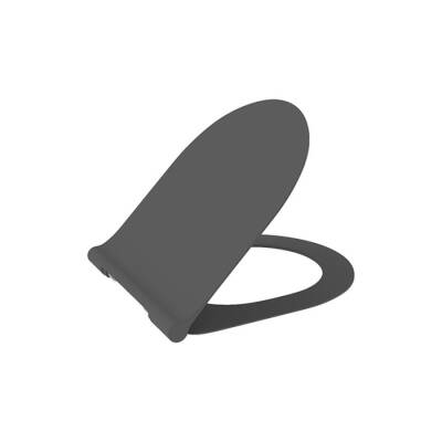 Bocchi Pure Slim Klozet Kapağı Yavaş Kapanır Mat Gri A0336-006 - BOCCHI