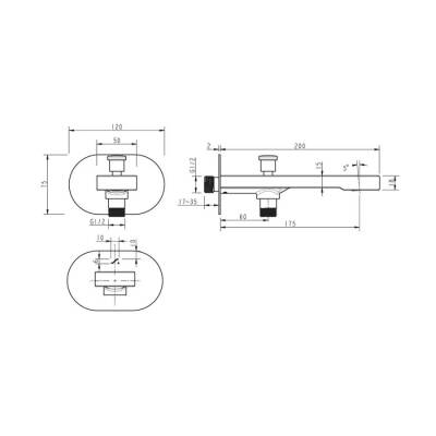 Bocchi Riva Yönlendiricili Çıkış Ucu Krom 1029 0061 - BOCCHI (1)