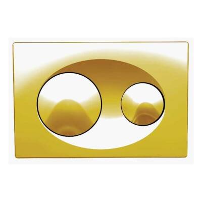 Bocchi Savio Yuvarlak Butonlu Gömme Rezervuar Kumanda Paneli Parlak Altın 8200-0014 - BOCCHI