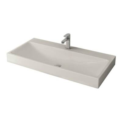 Bocchi Scala Arch Tezgah Üstü Lavabo 100 cm Parlak Bisküvi 1079-014-0126 - BOCCHI