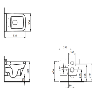Bocchi Scala Asma Klozet Mat Beton - BOCCHI (1)