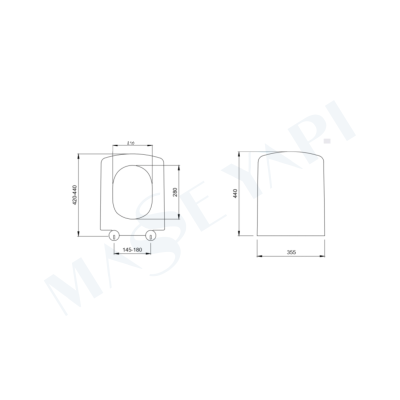 Bocchi Scala Asma Klozet -Mat Gri Set ( Kapak Dahil ) + Gömme Rezervuar Seti - BOCCHI (2)