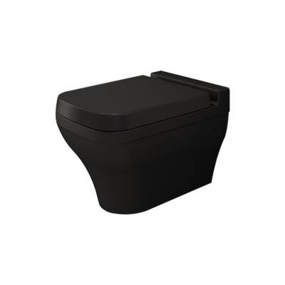 Bocchi Scala Asma Klozet Mat Siyah Kapak Hariç 1080-001-0128 - BOCCHI