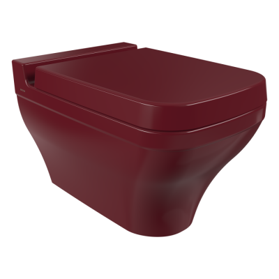 Bocchi Scala Asma Klozet Parlak Burgonya Bordosu - BOCCHI