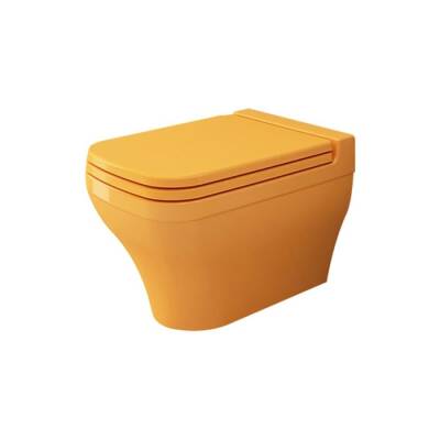 Bocchi Scala Asma Klozet Parlak Mandalina Sarısı Kapak Hariç 1080-021-0128 - BOCCHI