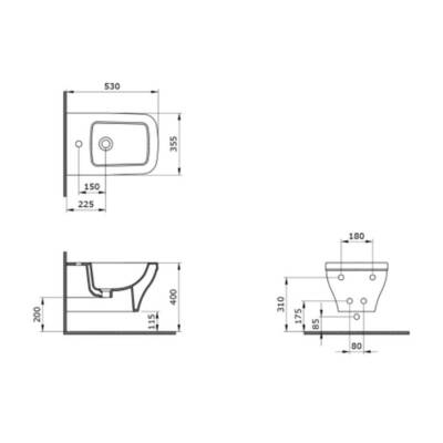 Bocchi Scala Bide Asma Mat Antrasit 1125-020-0120 - BOCCHI (1)