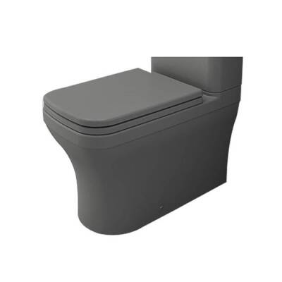 Bocchi Scala Duvara Tam Dayalı Rimless Klozet Mat Gri (Rezervuar ve Kapak Hariç) 1480-006-0128 - BOCCHI