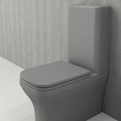 Bocchi Scala Duvara Tam Dayalı Rimless Klozet Mat Gri (Rezervuar ve Kapak Hariç) 1480-006-0128 - BOCCHI (1)