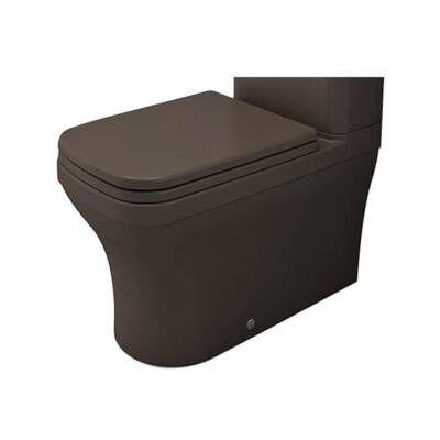 Bocchi Scala Duvara Tam Dayalı Rimless Klozet Mat Kahverengi (Rezervuar ve Kapak Hariç) 1480-025-0128 - BOCCHI
