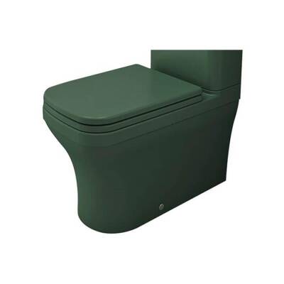 Bocchi Scala Duvara Tam Dayalı Rimless Klozet Mat Yeşil (Rezervuar ve Kapak Hariç) 1480-027-0128 - BOCCHI