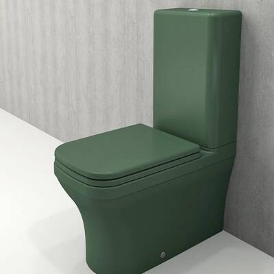 Bocchi Scala Duvara Tam Dayalı Rimless Klozet Mat Yeşil (Rezervuar ve Kapak Hariç) 1480-027-0128 - BOCCHI (1)