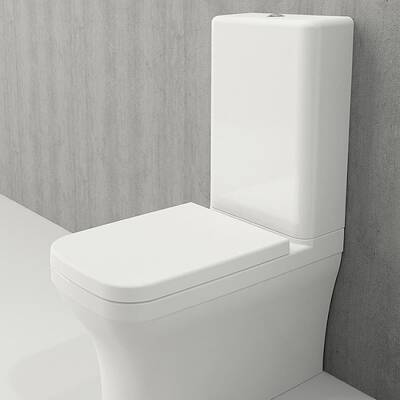 Bocchi Scala Duvara Tam Dayalı Rimless Klozet Parlak Beyaz (Rezervuar ve Kapak Hariç) 1480-064-0128 - BOCCHI (1)