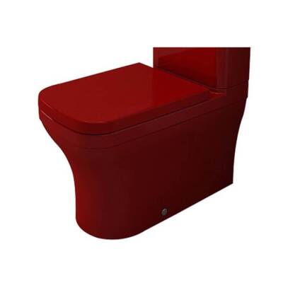 Bocchi Scala Duvara Tam Dayalı Rimless Klozet Parlak Kırmızı (Rezervuar ve Kapak Hariç) 1480-019-0128 - BOCCHI