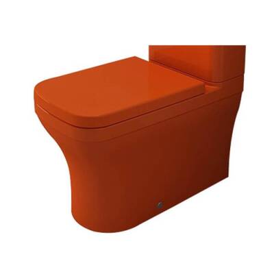 Bocchi Scala Duvara Tam Dayalı Rimless Klozet Parlak Turuncu (Rezervuar ve Kapak Hariç) 1480-012-0128 - BOCCHI