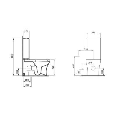 Bocchi Scala Rezervuar Parlak Kırmızı 1465-019-0320 - BOCCHI (2)