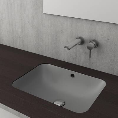 Bocchi Scala Tezgah Altı Lavabo 55 Cm Mat Gri 1006-006-0125 - BOCCHI
